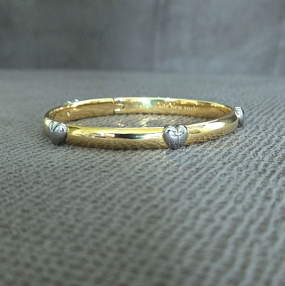 Kate Spade Gold💛 "Heartful" Hinged Bracelet - NWT